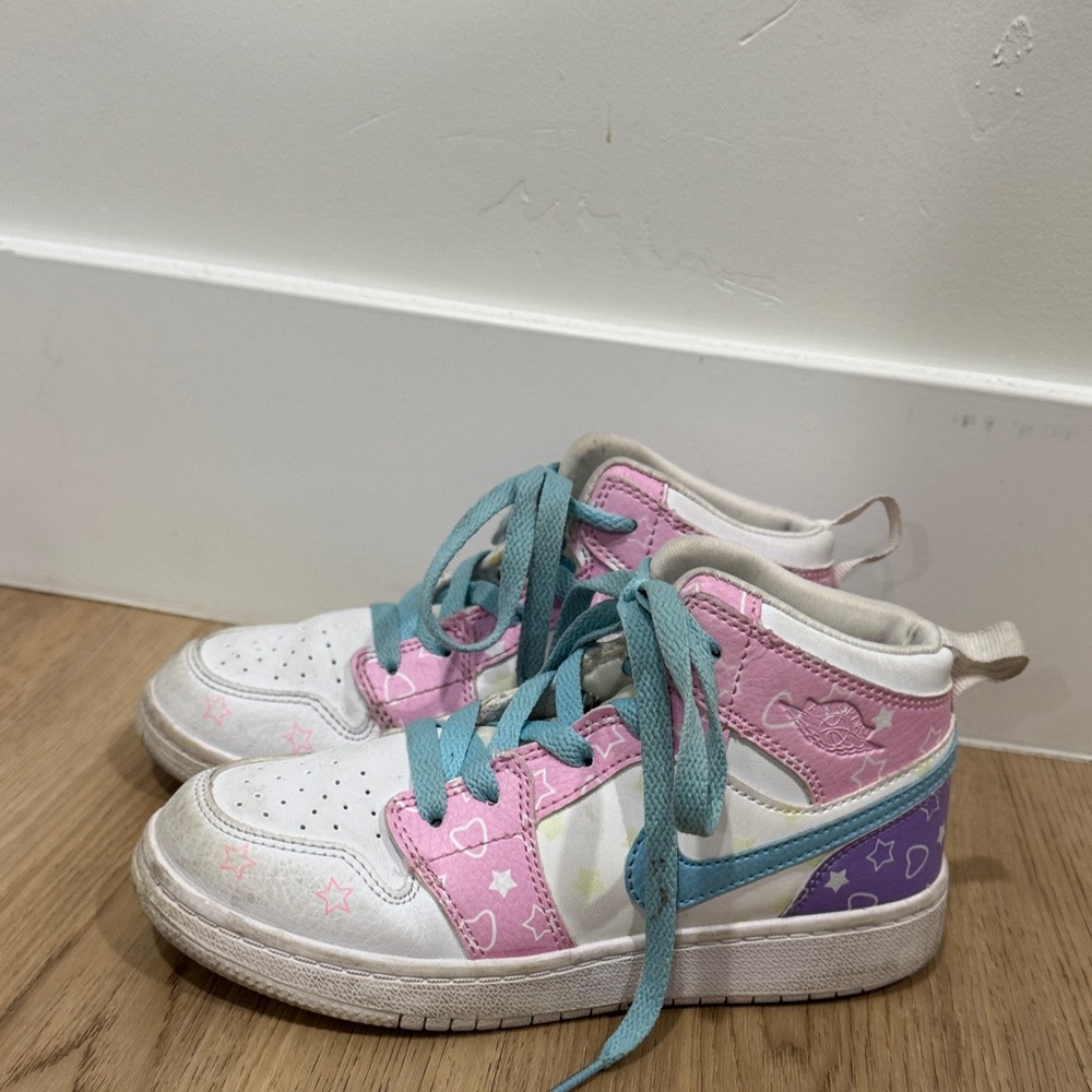 Nike Kids' Sneakers in Pink, Purple, and Blue